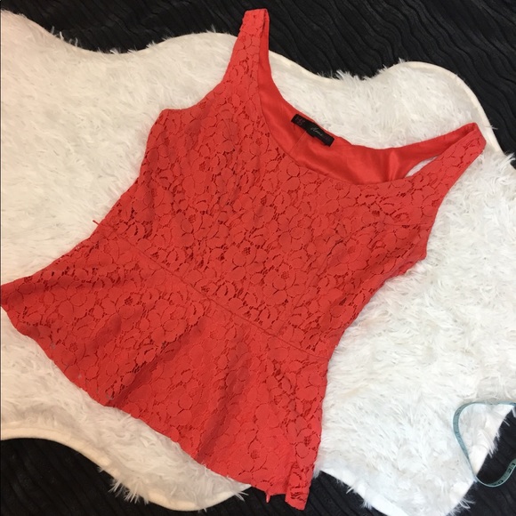 Tops - ⭐️Flower red Orange top